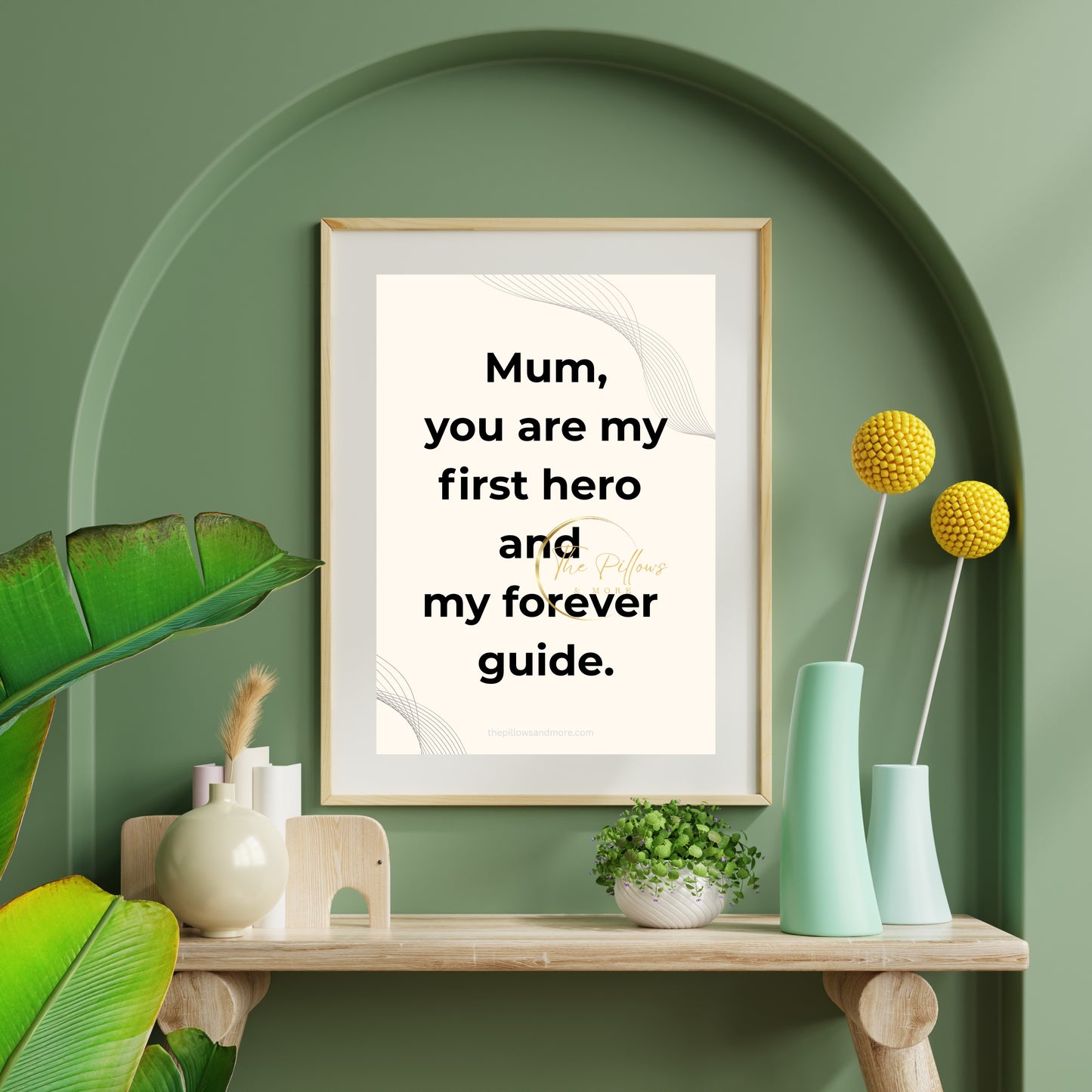 Mum Hero Guide Quote Printable | Minimalist Wall Art
