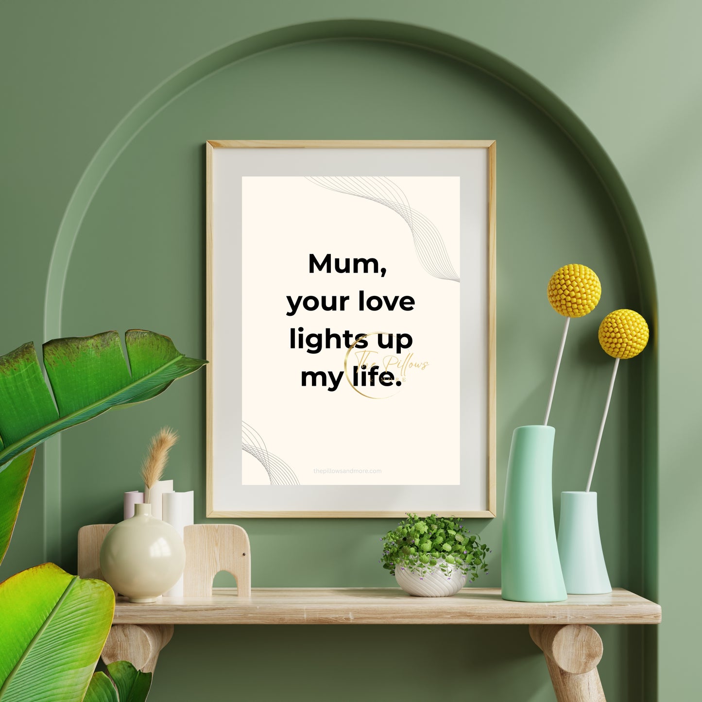 Mum Light Love Quote Printable | Minimalist Wall Art