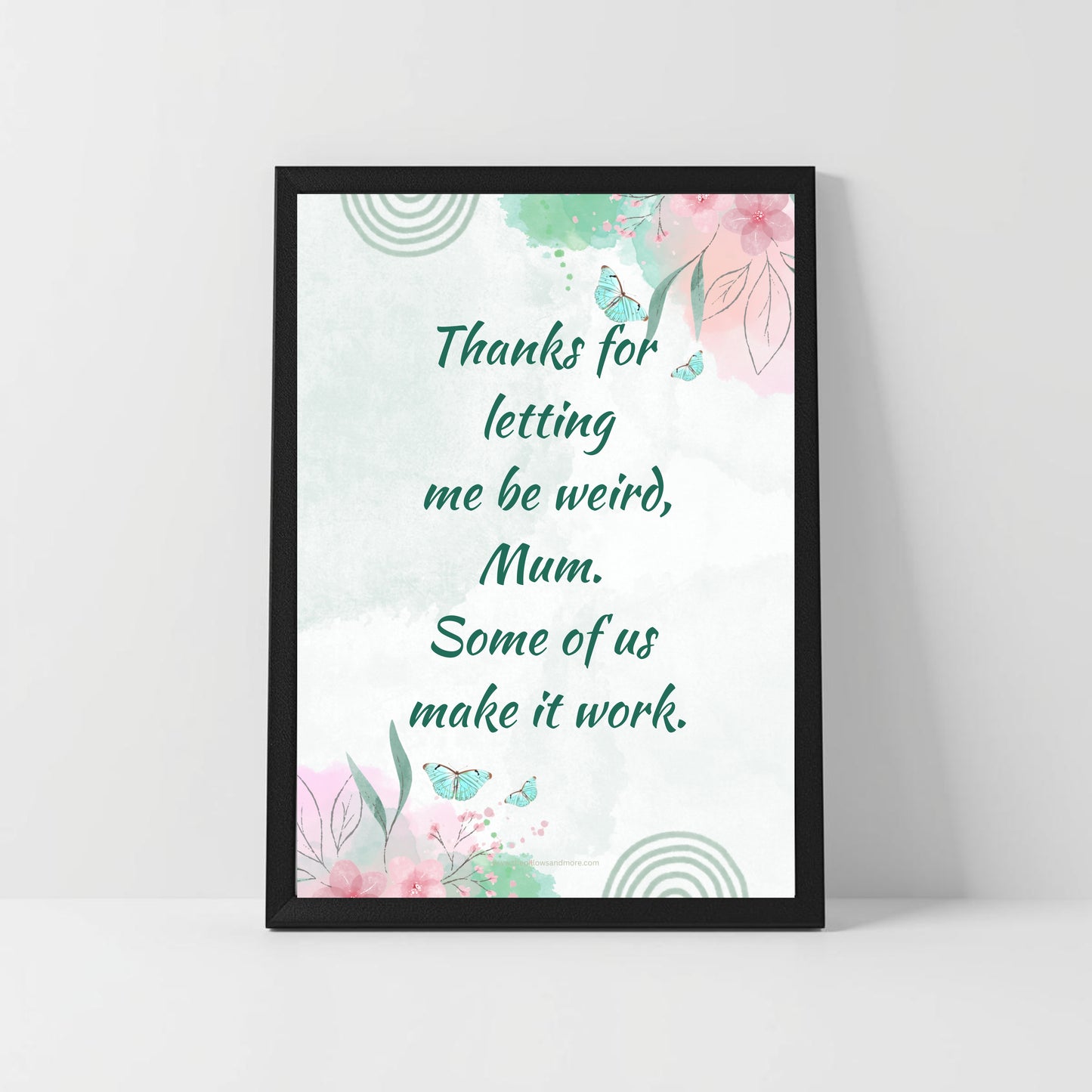 Funny Genetic Quote – “Thanks for Letting Me Be Weird, It’s Genetic” – Printable