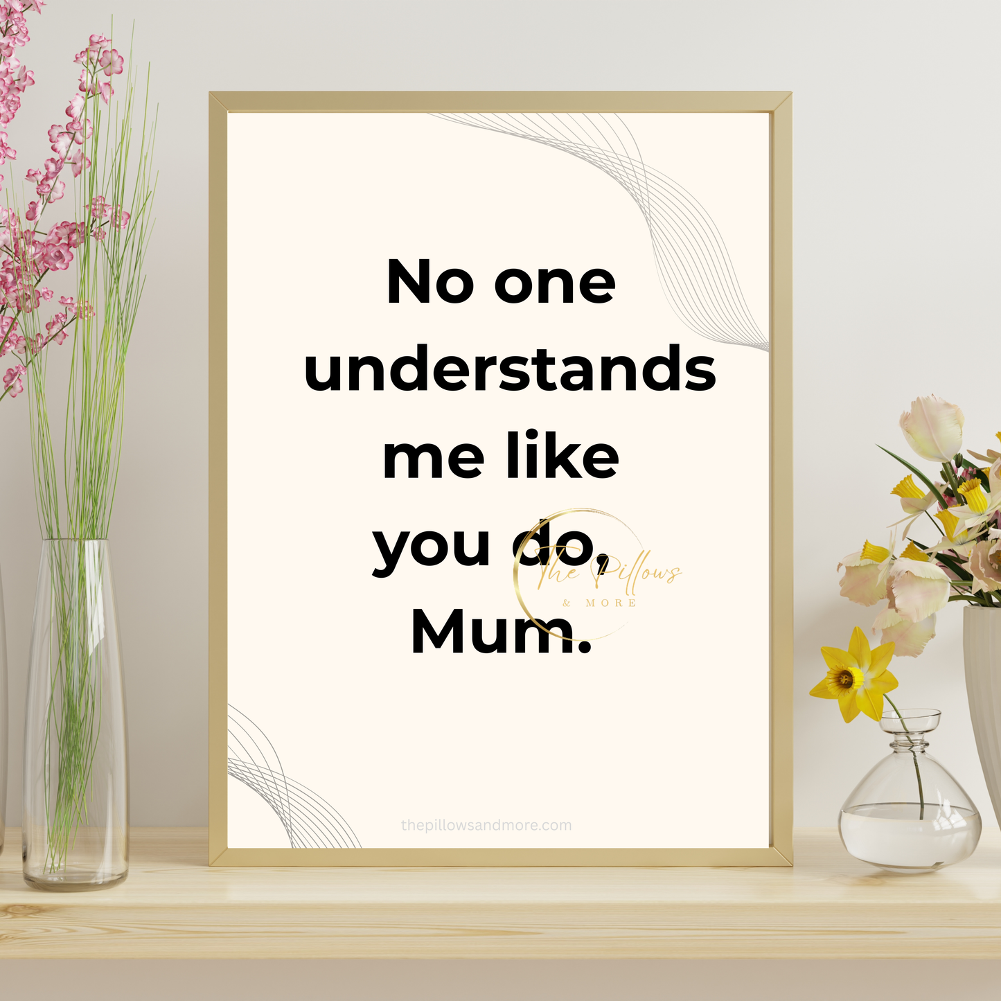 Mum Understands Me Quote Printable | Minimalist Wall Art