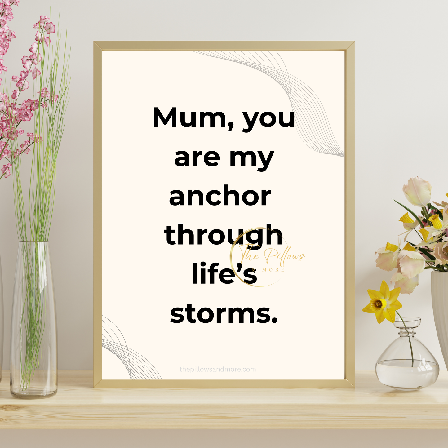 Mum Anchor Quote Printable | Minimalist Wall Art