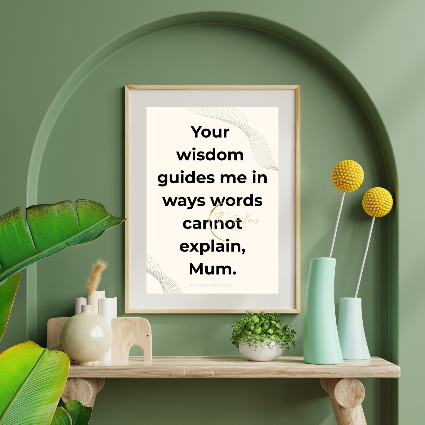 Mum Wisdom Quote Printable | Minimalist Wall Art