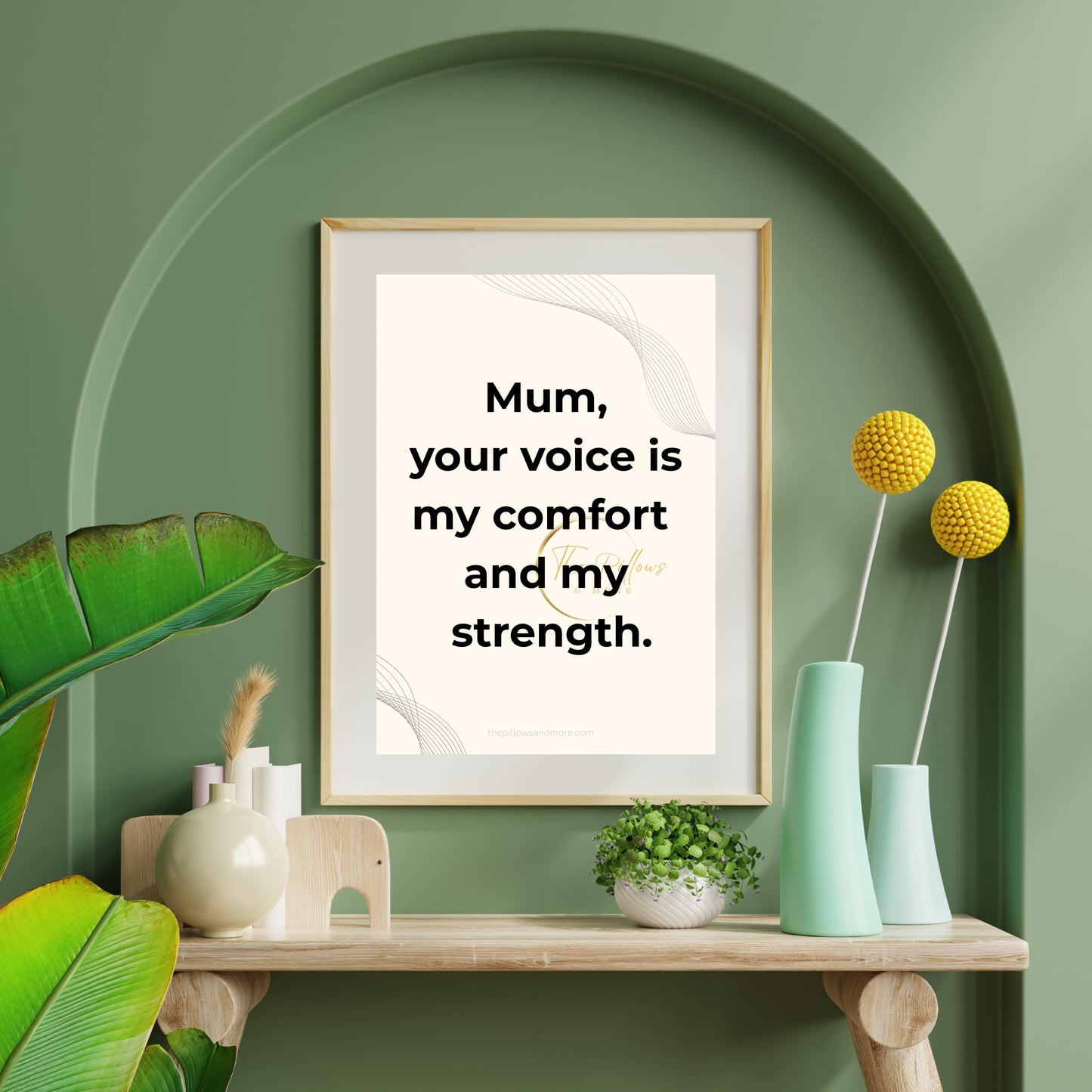 Mum Comfort Strength Quote Printable | Minimalist Art