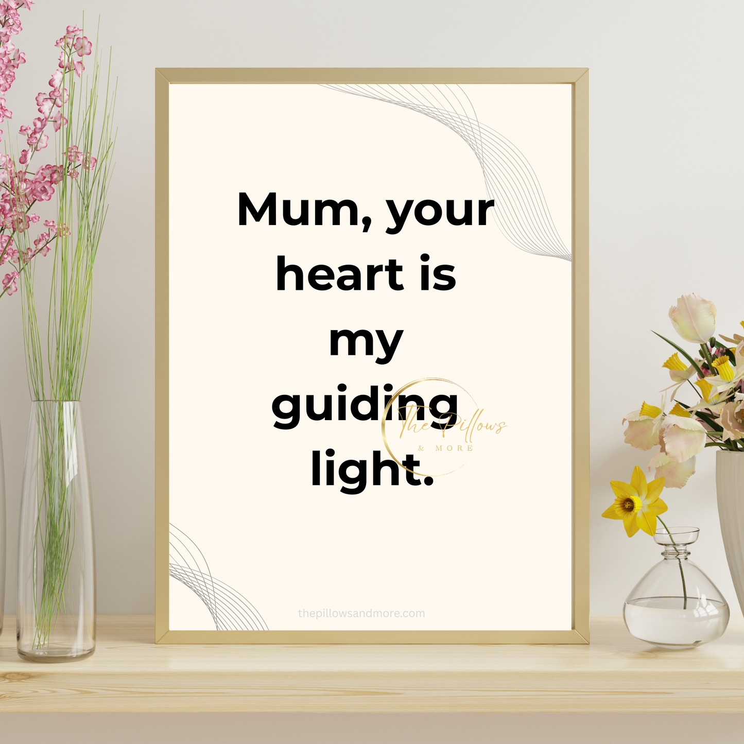 Mum Guiding Light Quote Printable | Minimalist Instant Download Art